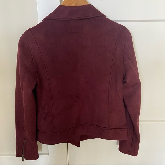 Old Navy Deep Red Suede Jacket - Picture 3 of 3